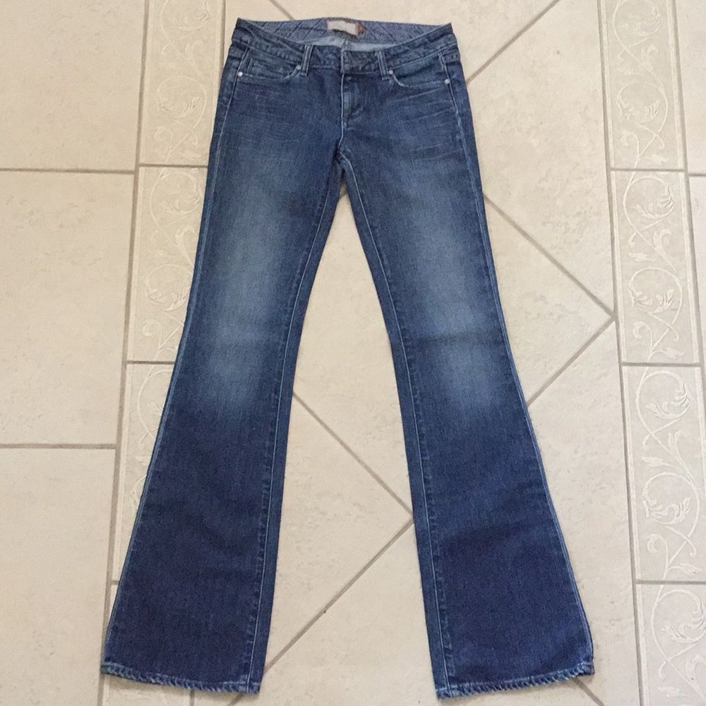Paige low rise bootcut denim jeans